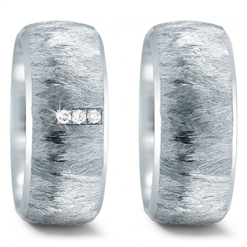 Produktbild: TitanFactory strukturierte Edelstahl Eheringe/Trauringe 59309/002/006/1002-59309/002/000/1002