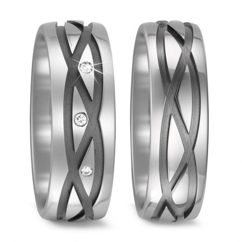 Produktbild: TitanFactory Titan Trauringe/Eheringe 52462/001/003/2000-52462/001/000/2000