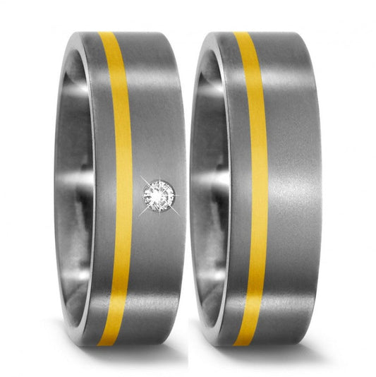 Produktbild: TitanFactory Trauringe/Eheringe 51092/001/003/7201-51092/001/000/7201