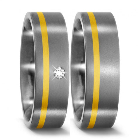 Produktbild: TitanFactory Trauringe/Eheringe 51092/001/003/7201-51092/001/000/7201