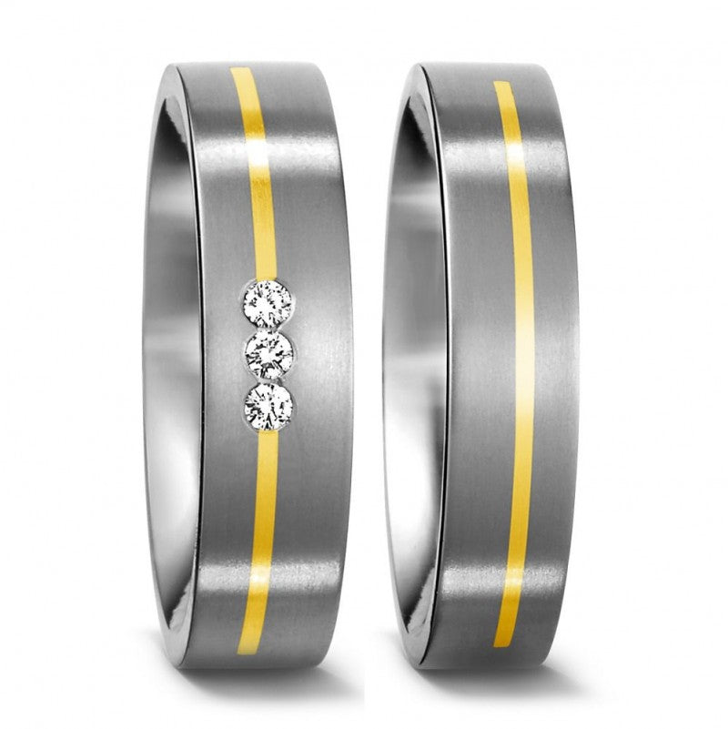 Produktbild: TitanFactory Trauringe/Eheringe 51116/001/006/7201-51151/001/000/7201