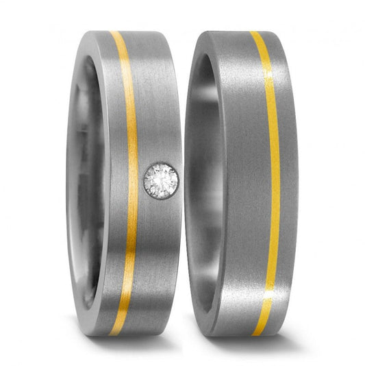 Produktbild: TitanFactory Trauringe/Eheringe 51279/001/005/7201-51017/001/000/7201