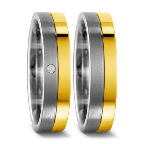 Produktbild: TitanFactory Trauringe/Eheringe 51445/001/002/7201-51445/001/000/7201