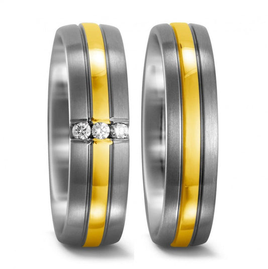 Produktbild: TitanFactory Trauringe/Eheringe 51684/001/006/7201-51683/001/000/7201