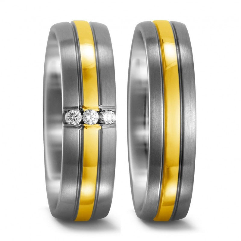 Produktbild: TitanFactory Trauringe/Eheringe 51684/001/006/7201-51683/001/000/7201