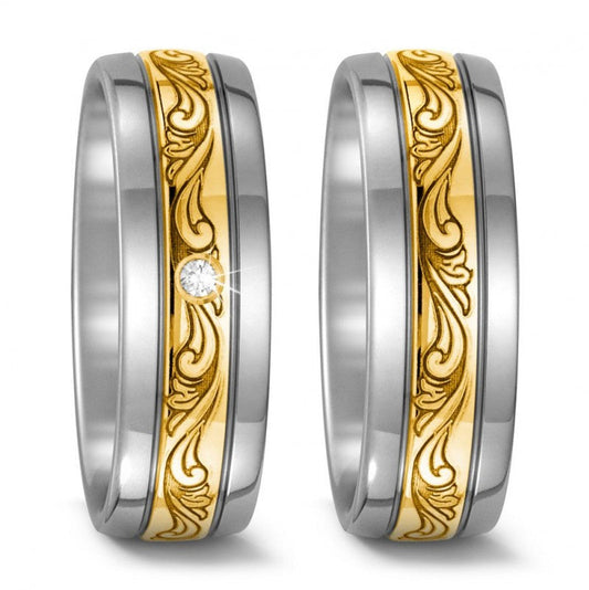 Produktbild: TitanFactory Trauringe/Eheringe 52468/000/003/7201-52468/000/000/7201