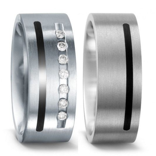 Produktbild: TitanFactory Trauringe/Eheringe 51409/001/014/1000-51410/001/570/2000