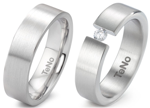 Produktbild: TeNo Trauringe/Eheringe DELUXX YUNIS 069.0200.XX-069.0221.XX