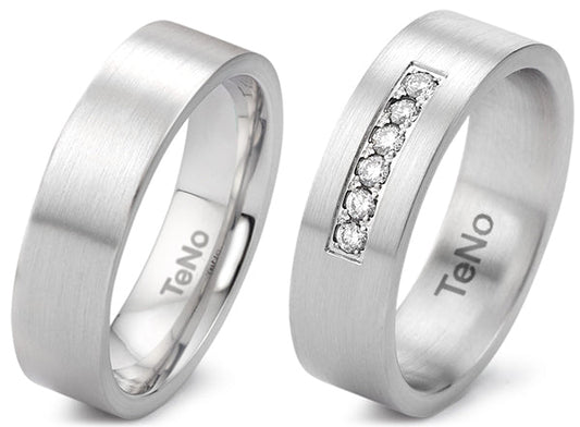 Produktbild: TeNo Trauringe/Eheringe DELUXX YUNIS 069.0200.XX-069.02P01.XX