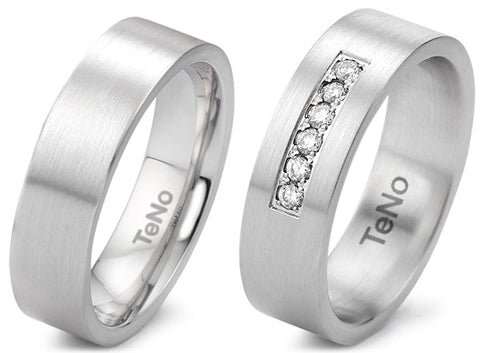 Produktbild: TeNo Trauringe/Eheringe DELUXX YUNIS 069.0200.XX-069.02P01.XX
