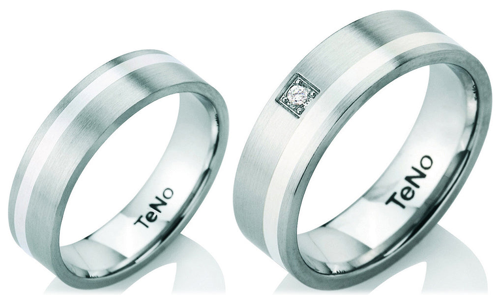 TeNo Trauringe/Eheringe PARTNER mit Silber TAMOR Bicolor 067.1300.D30-067.13P01.D30