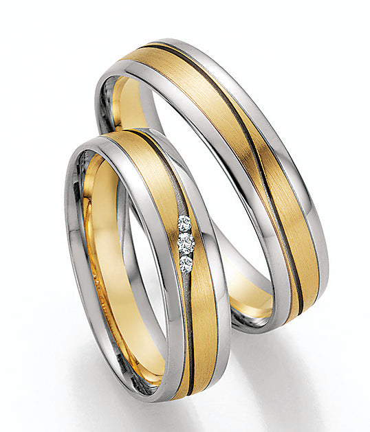 Nowotny Collection Ruesch Trauringe/Eheringe Honeymoon Pure Bicolor 66/32050-50-66/32060-50