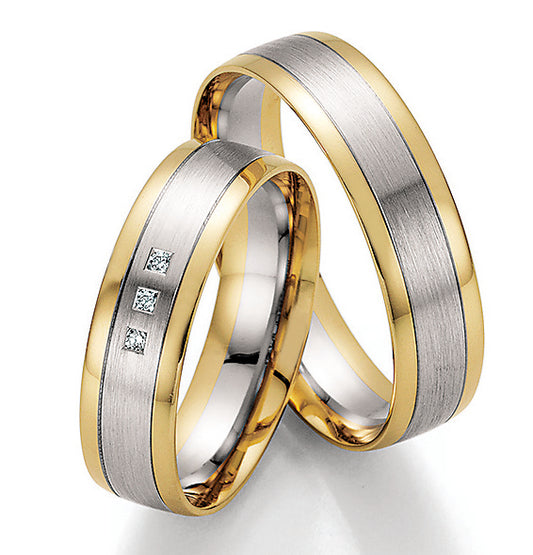 Produktbild: Nowotny Collection Ruesch Trauringe/Eheringe Honeymoon Pure Bicolor 66/32070-55-66/32080-55