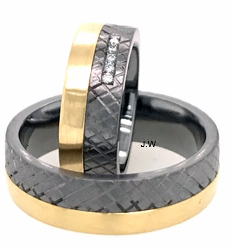 Tantalum Magic Tantal/Gelbgold Trauringe 31211-301211