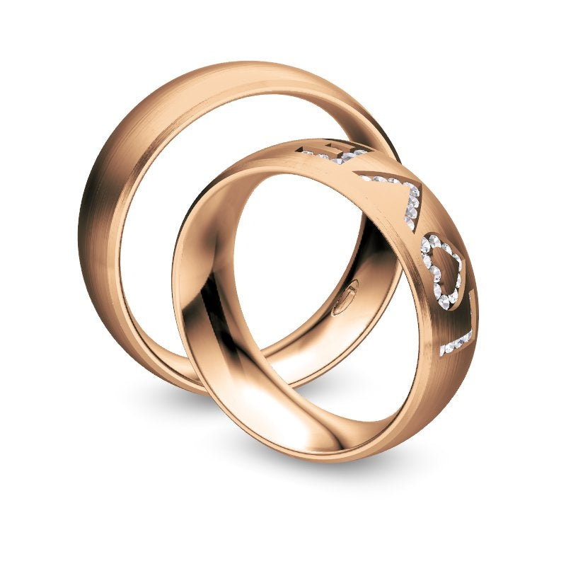 Nowotny Collection Ruesch Trauringe/Eheringe Hearts Love Infinity 66/38110-065-66/38120-065