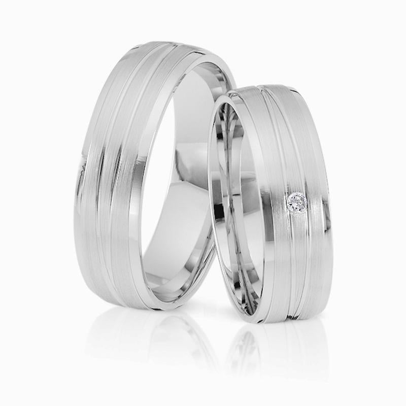 Produktbild: Herzog Trauringe/Eheringe Weißgold 3967