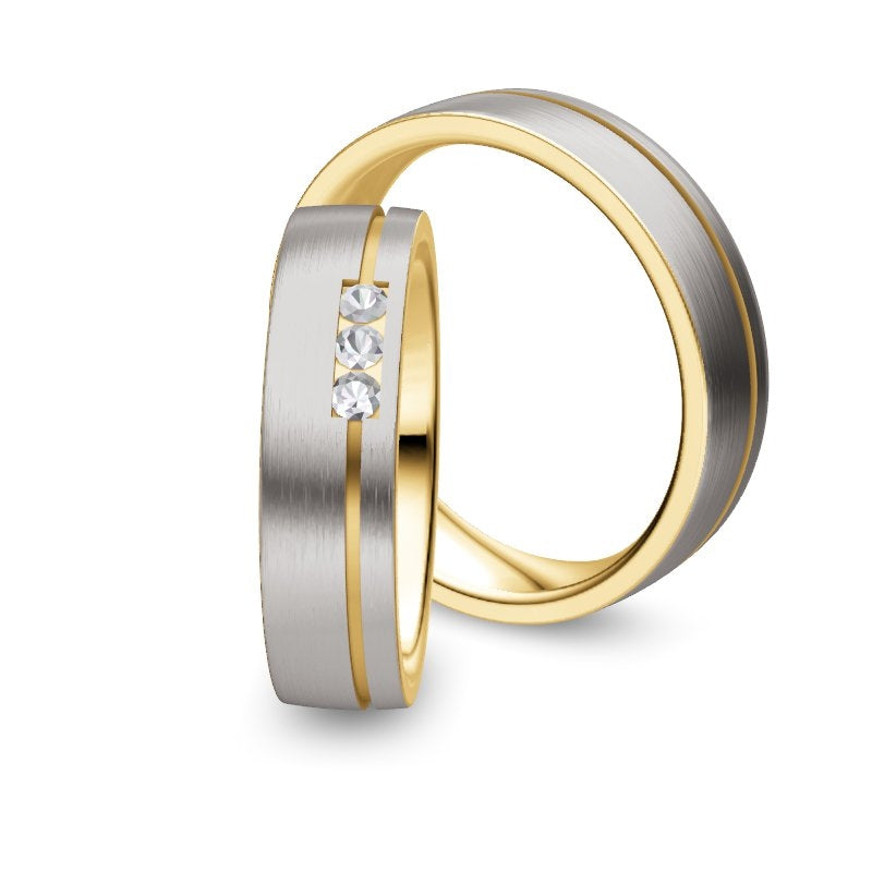 Nowotny Collection Ruesch Eheringe/Trauringe Bicolor 02/40010/055-02/40020/055