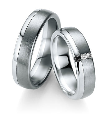 Breuning Trauringe/Eheringe B&W Black Diamonds 48/064070-48/064080