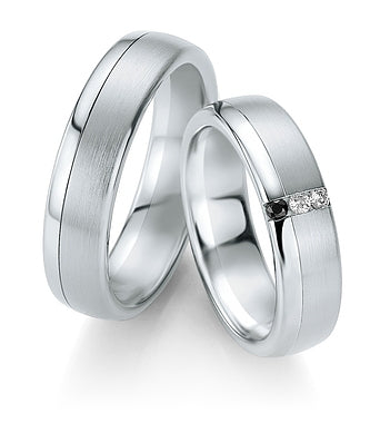 Breuning Trauringe/Eheringe B&W Black Diamonds 48/064070-48/064080