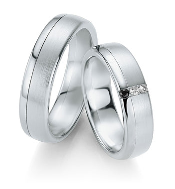 Breuning Trauringe/Eheringe B&W Black Diamonds 48/064070-48/064080