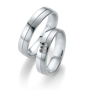 Breuning Trauringe/Eheringe B&W Black Diamonds 48/064110-48/064120