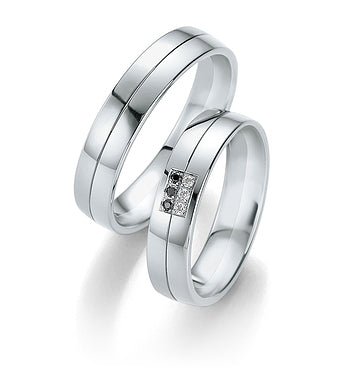 Breuning Trauringe/Eheringe B&W Black Diamonds 48/064110-48/064120