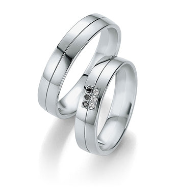 Breuning Trauringe/Eheringe B&W Black Diamonds 48/064110-48/064120