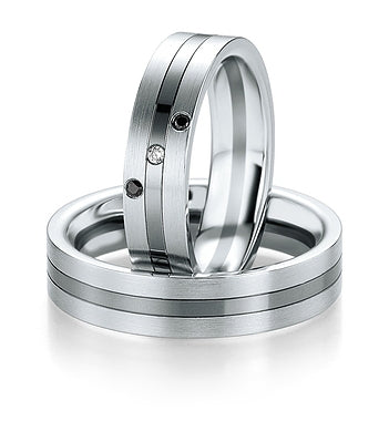 Breuning Trauringe/Eheringe B&W Black Diamonds 48/064130-48/064140