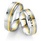 Breuning Trauringe/Eheringe B&W Black Diamonds Tricolor 48/064150-48/064160
