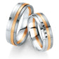 Breuning Trauringe/Eheringe B&W Black Diamonds Tricolor 48/064150-48/064160