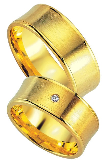 Adam und Eva Collection 8 mm Gelbgold Trauringe GG 5040