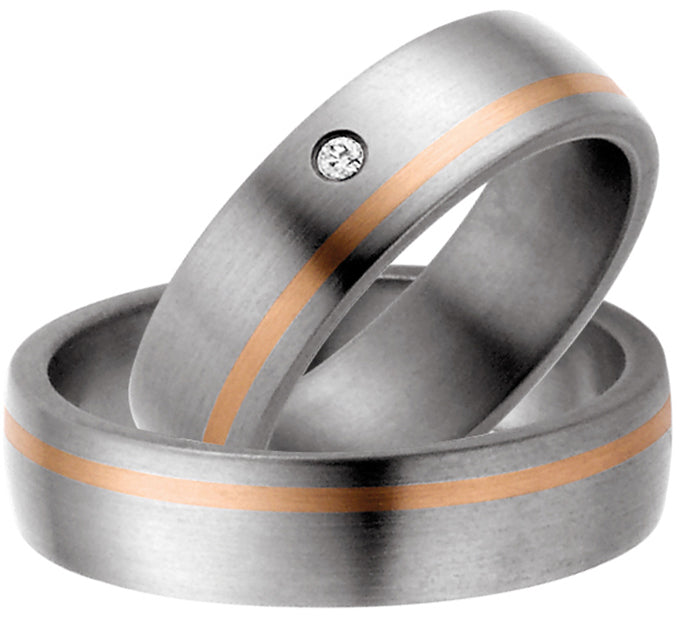 Rauschmayer Eheringe/Trauringe Titan Plus Bicolor 11-50531/10-50531
