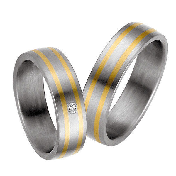 Rauschmayer Eheringe/Trauringe Titan Plus Bicolor 11-50532/10-50532