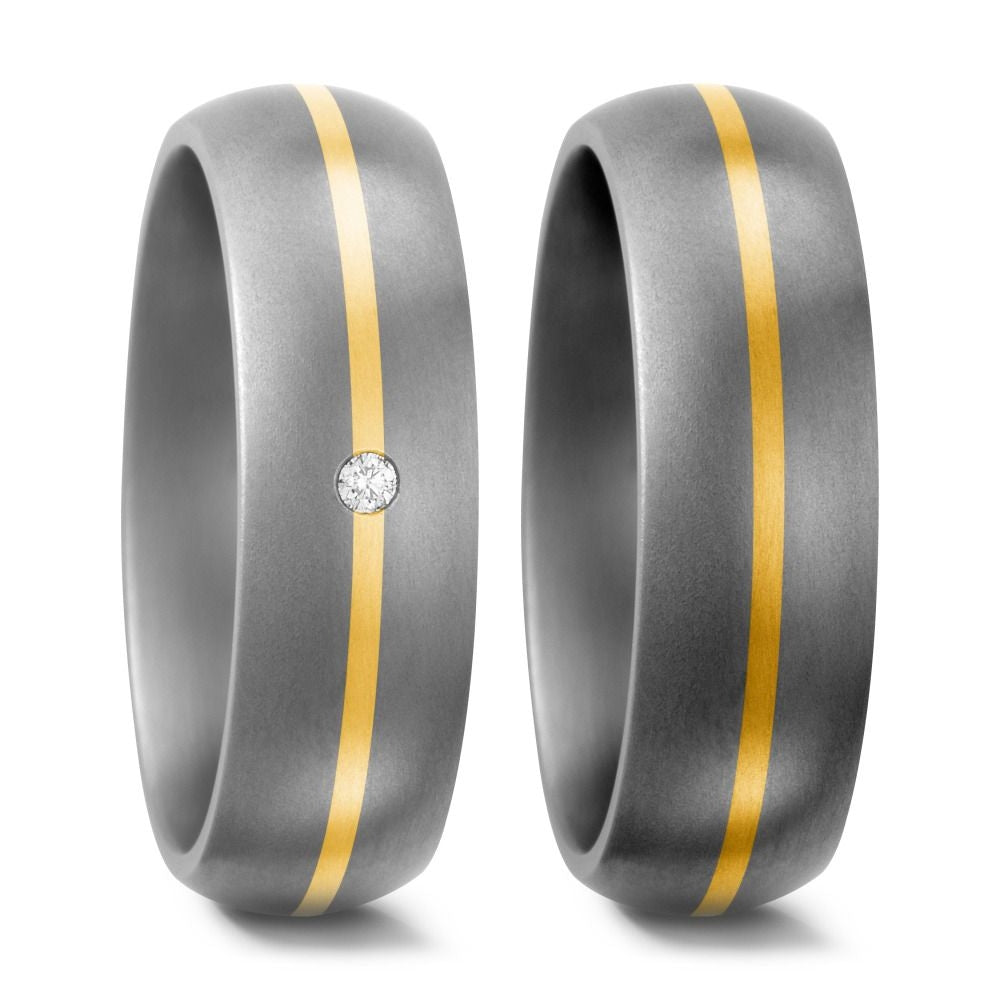 TitanFactory Eheringe/Trauringe Bicolor 50909/002/002/7201-50909/002/000/7201