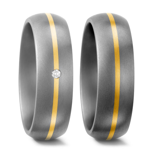Produktbild: TitanFactory Eheringe/Trauringe Bicolor 50909/002/002/7201-50909/002/000/7201