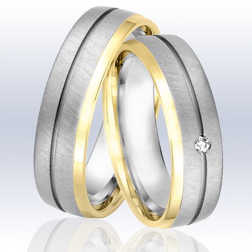 Rauschmayer Trauringe/Eheringe Elements - Cool & Hot Bicolor 11-50917/10-50917