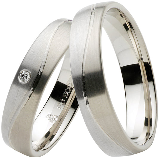 Rauschmayer Eheringe/Trauringe Elements - Cool & Bright Bicolor 11-50979/10-50979