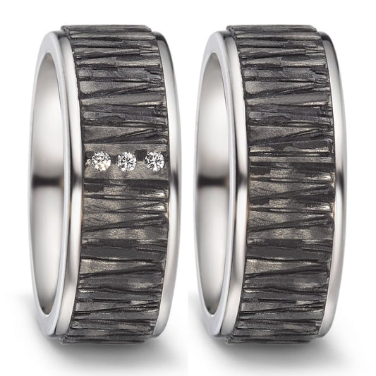 TitanFactory Eheringe/Trauringe Bicolor 52546/001/003/2050-52546/001/000/2050