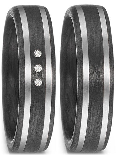 TitanFactory Eheringe/Trauringe Bicolor 59353/003/003/NU55-59353/003/000/NU55