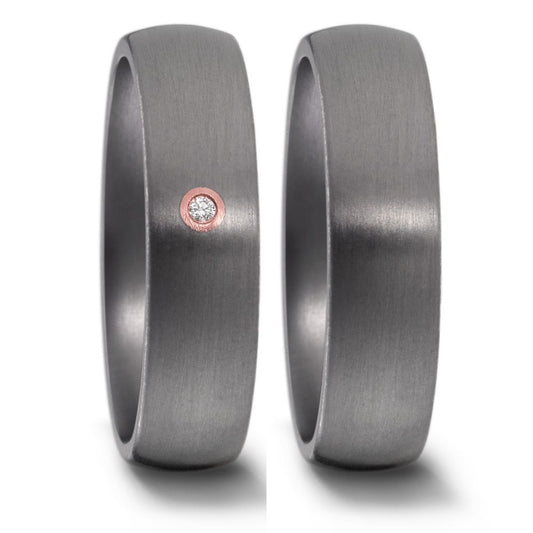 TitanFactory Trauringe Tantal Bicolor 59612/003/001/X745-59612/003/000/X000