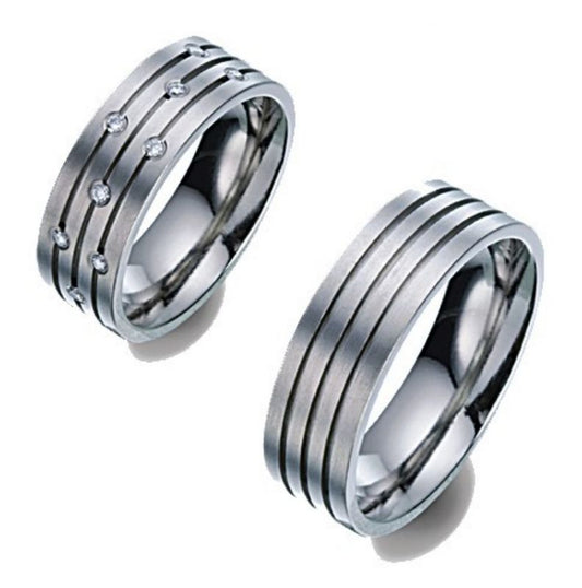 TitanFactory Trauringe/Eheringe 51648-514649 aus Titan von TitanFactory