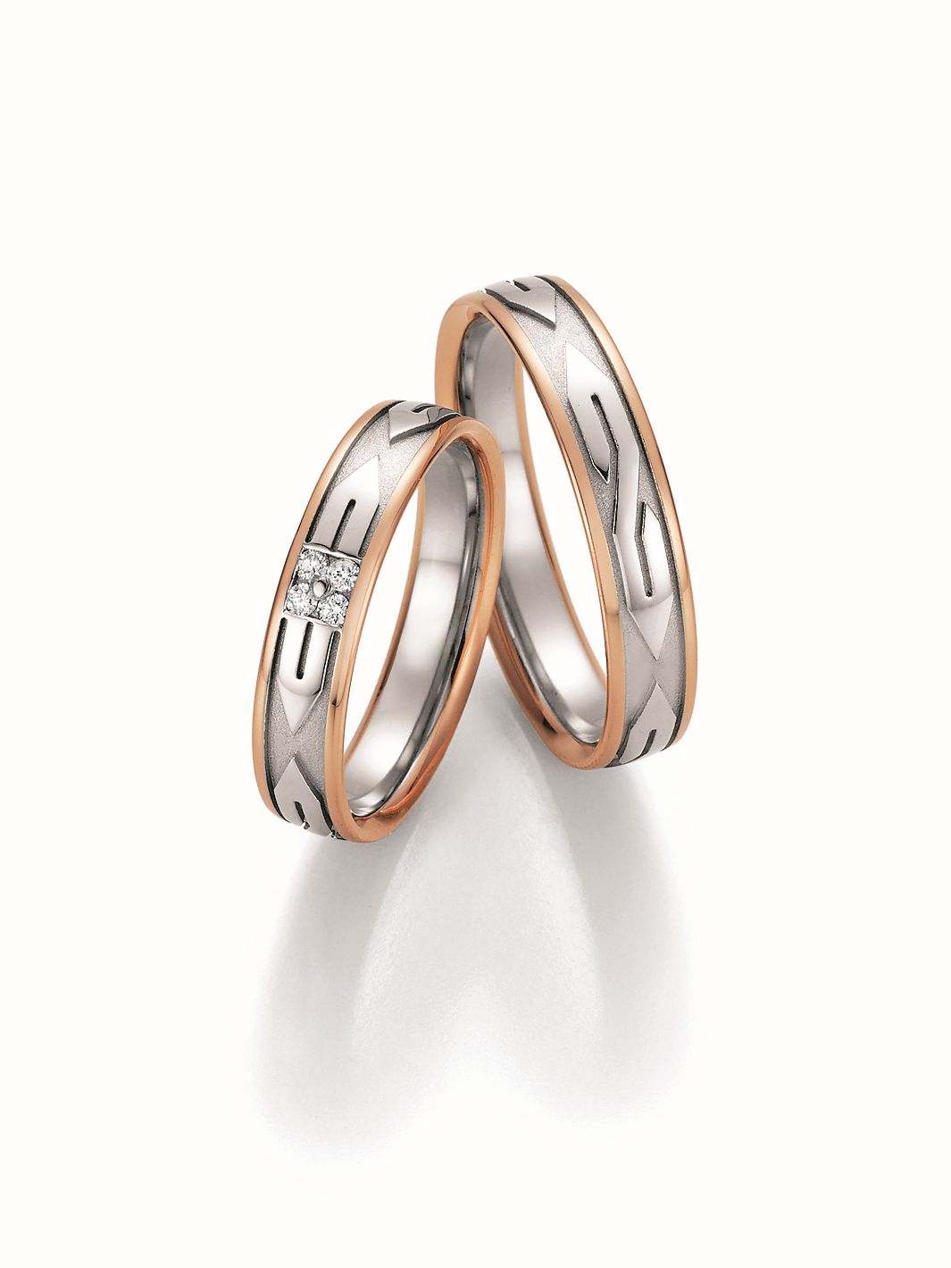 Nowotny Collection Ruesch Trauringe/Eheringe Honeymoon Symphony Bicolor 66/36050-045-66/36060-045