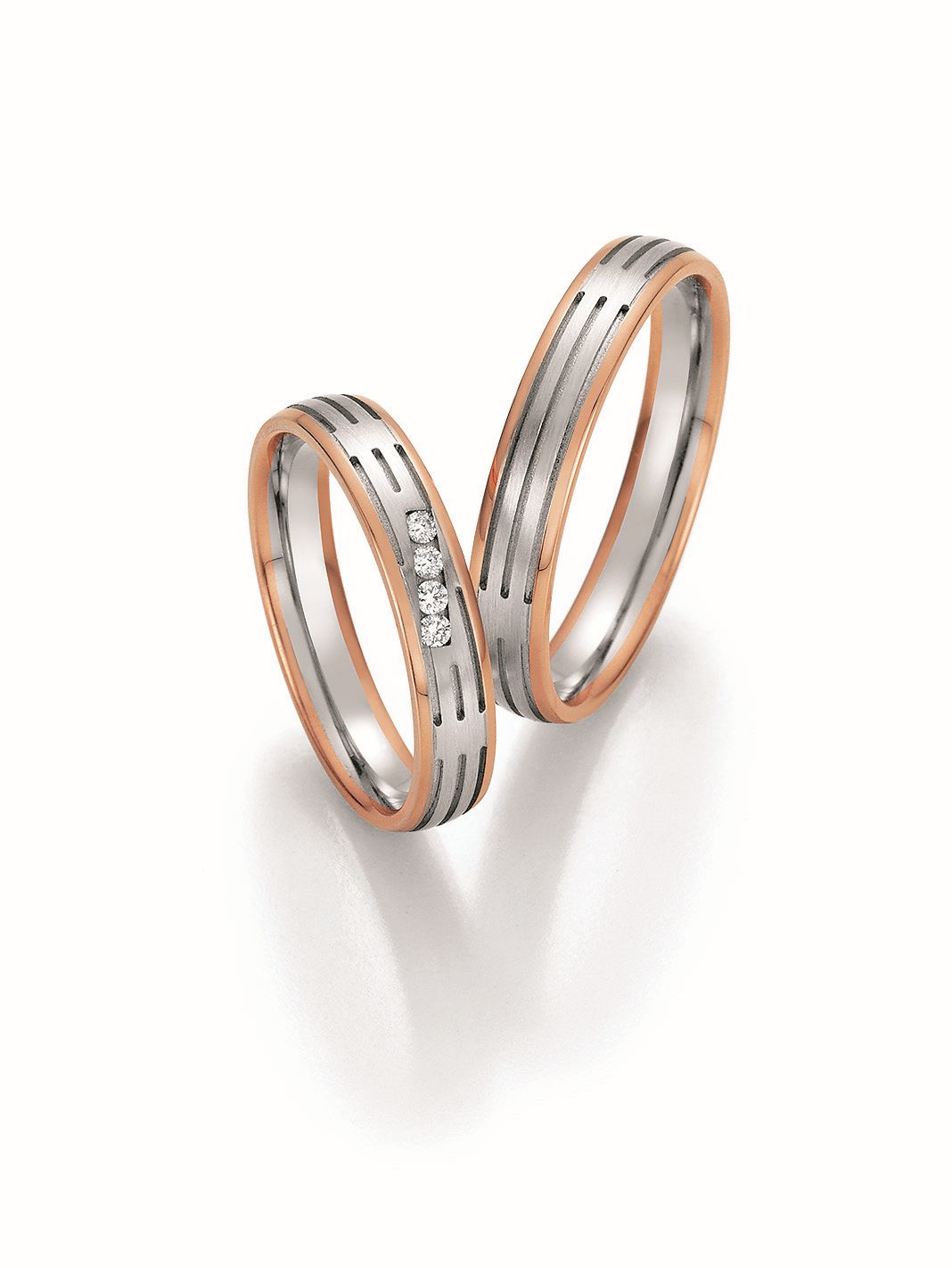 Nowotny Collection Ruesch Trauringe/Eheringe Honeymoon Symphony Bicolor 66/36110-040-66/36120-040