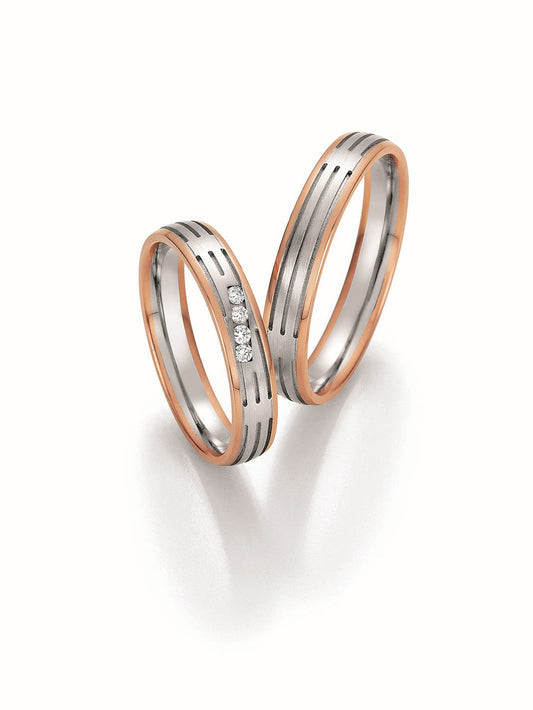 Produktbild: Nowotny Collection Ruesch Trauringe/Eheringe Honeymoon Symphony Bicolor 66/36110-040-66/36120-040