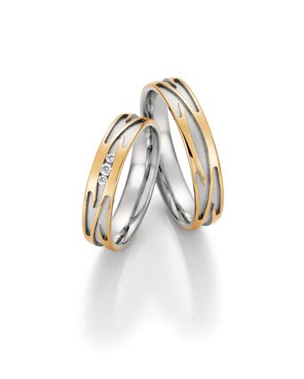 Produktbild: Nowotny Collection Ruesch Trauringe Honeymoon Symphony Bicolor 66/36150-045-66/36160-045