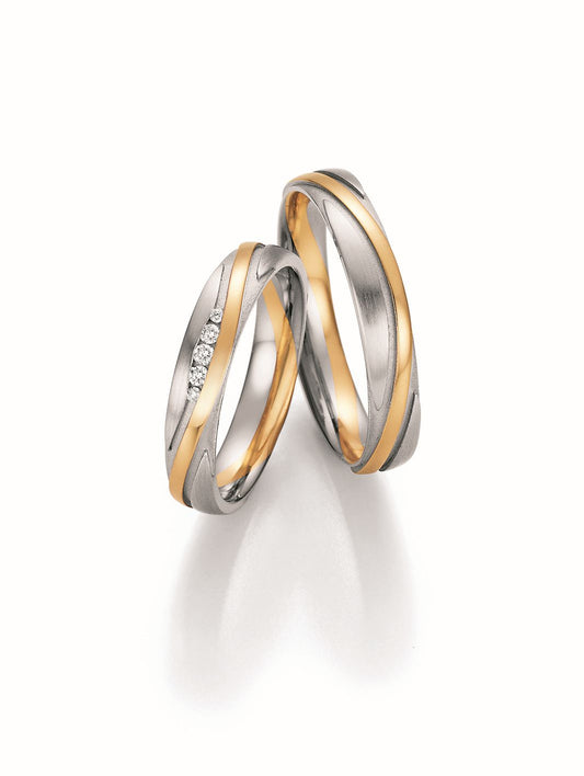 Produktbild: Nowotny Collection Ruesch Trauringe/Eheringe Honeymoon Symphony Bicolor 66/36170-040-66/36180-040
