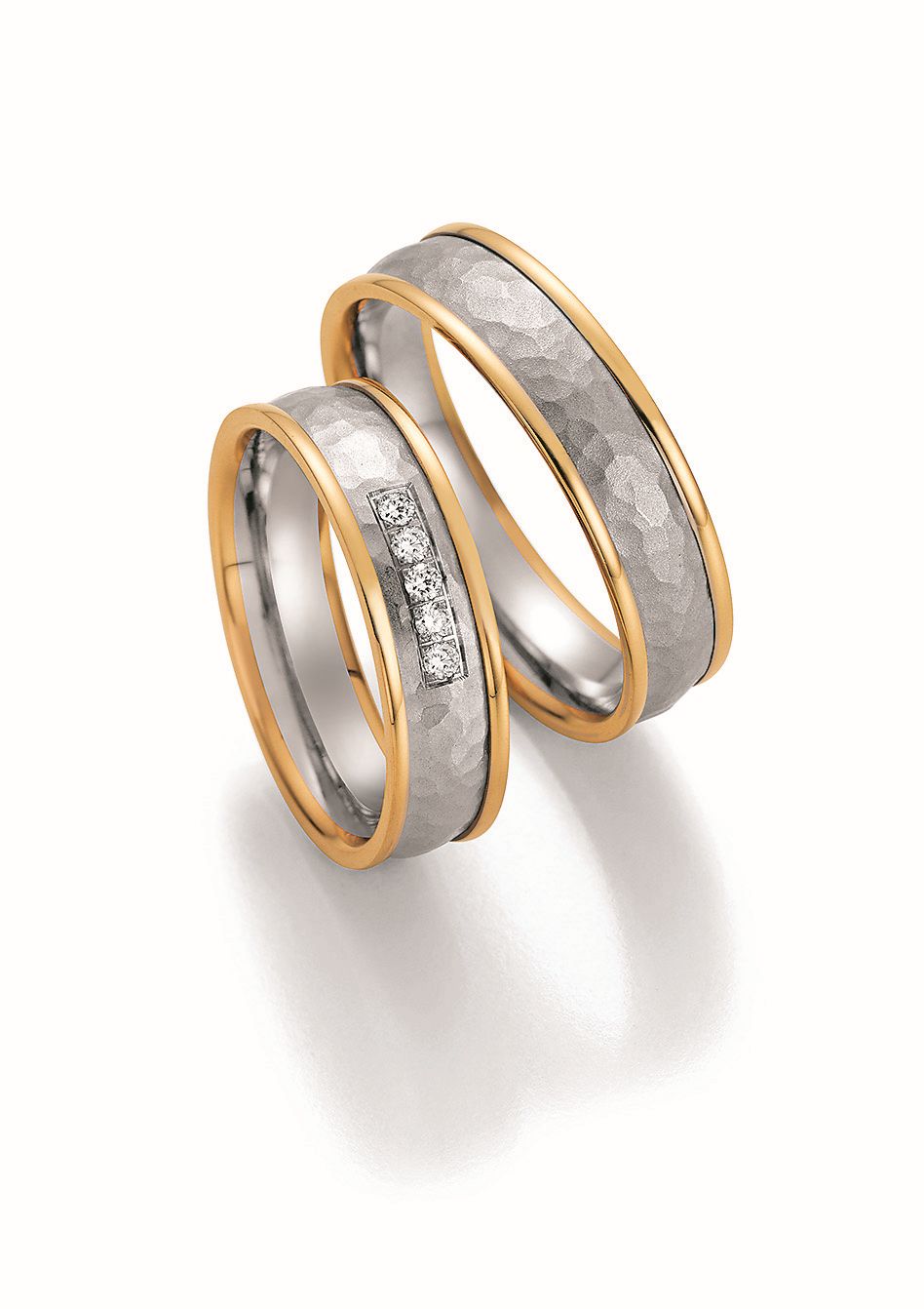 Nowotny Collection Ruesch Trauringe/Eheringe Honeymoon Visions Bicolor 66/37010-055-66/37020-055