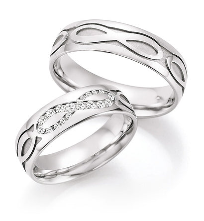 Nowotny Collection Ruesch Trauringe/Eheringe Hearts Love Infinity 66/38150-060-66/38160-060