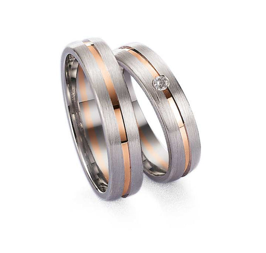 Gettmann Trauringe/Eheringe Happy Love Collection Bicolor 8020/50