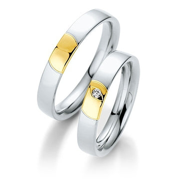 Saint Maurice Trauringe/Eheringe Twin Set Bicolor 49/814100-49/814110